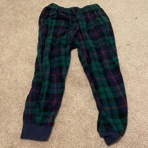 Old navy, XS, green plaid joggers.